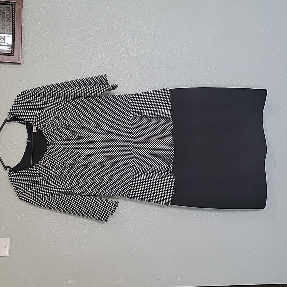 Elegant Black and White Women's Dress